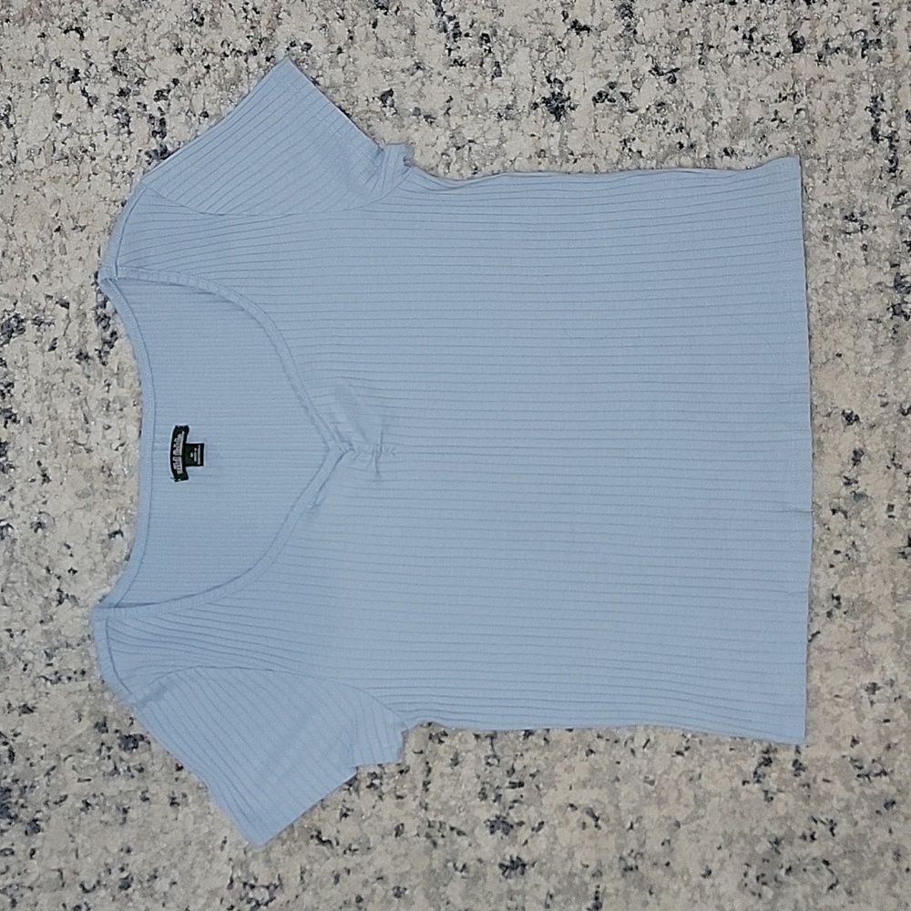 Wild Fable, blue crop top, size M
